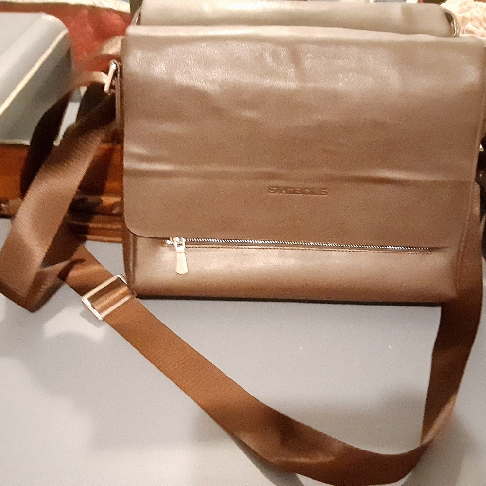 Brown Faux Leather Bag